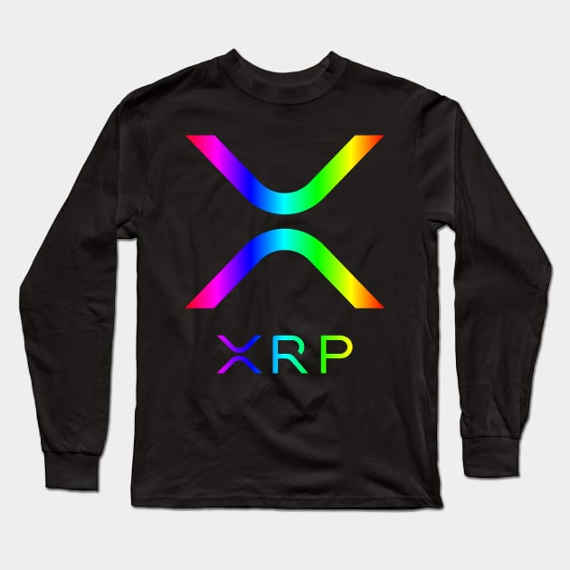 XRP Crypto - Full Spectrum Effect Long Sleeve T-Shirt by cryptogeek